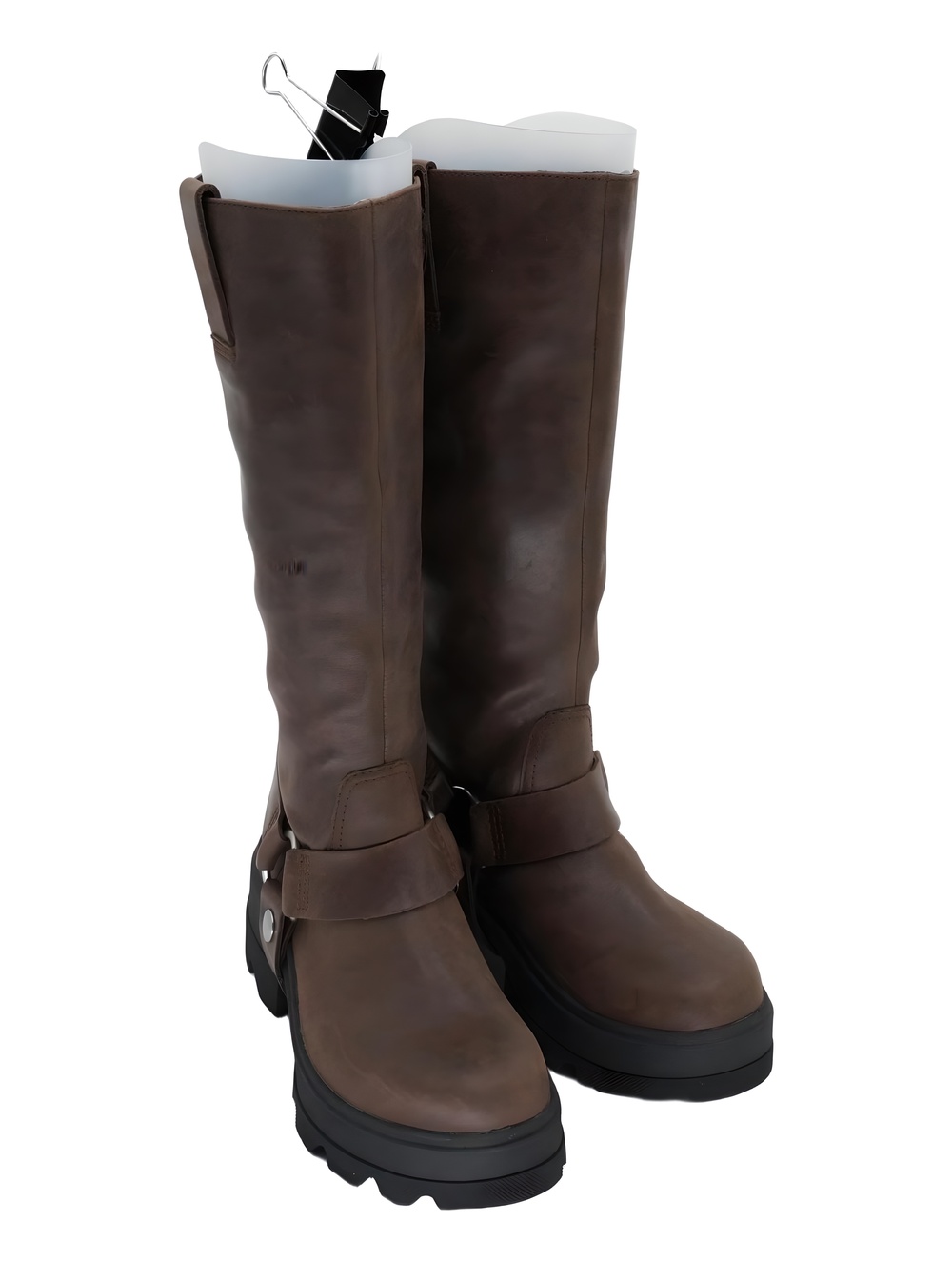 Sorel Womens Joan Forward Tall Knee High Boots Tobacco Black Size 6M